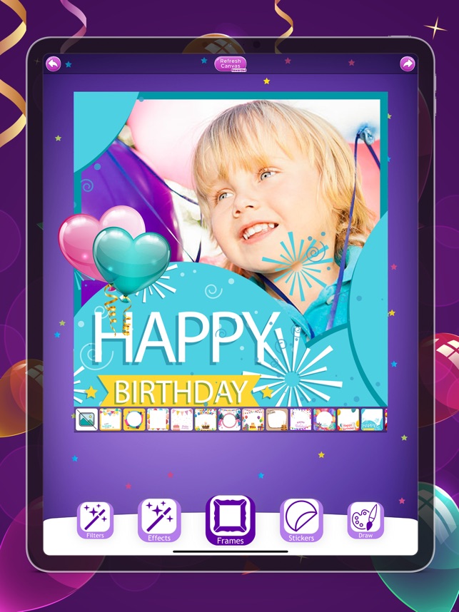 お誕生日おめでとうございますフレーム ステッカー をapp Storeで