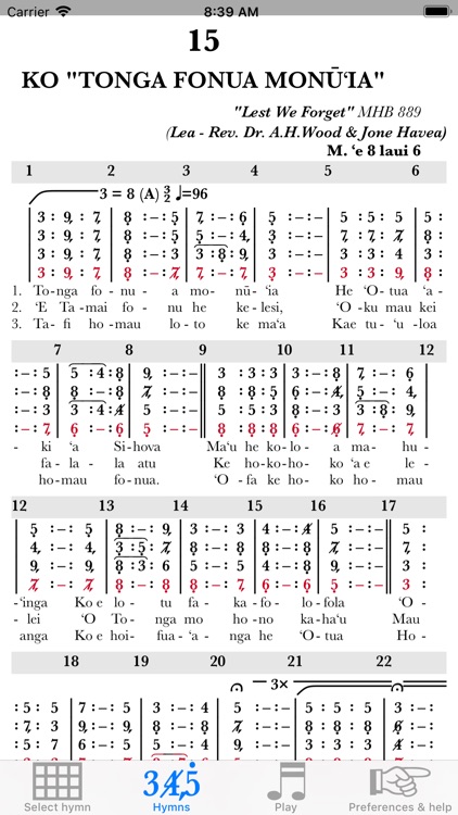 Tongan hymns FWC screenshot-4