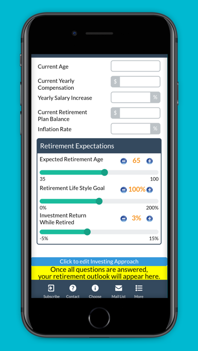 Retirement Outlook Calculator screenshot 2