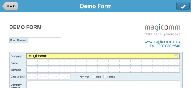 Magicomm DataForm