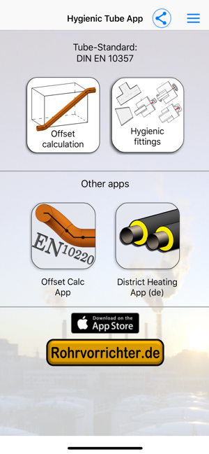 Hygienic Tube App DIN