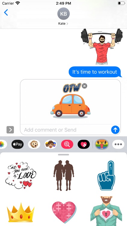 Gay Muscle Life Stickers