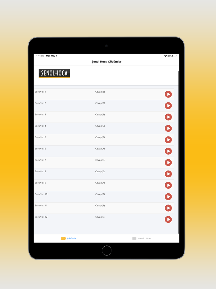 Şenol Hoca Çözümler