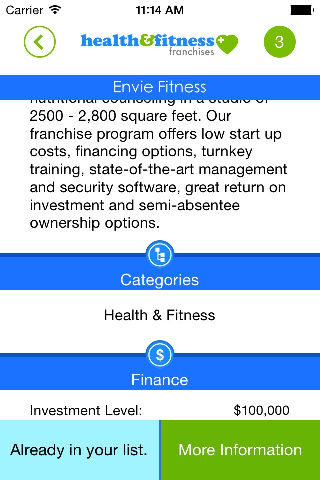 Health and Fitness Franchises screenshot 4