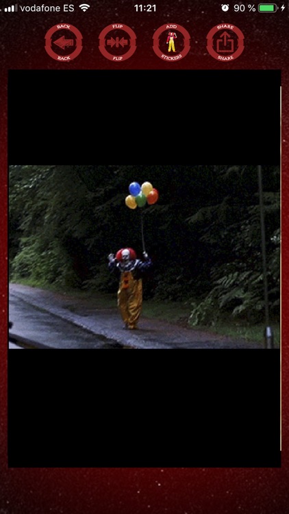 Evil clowns halloween stickers screenshot-7