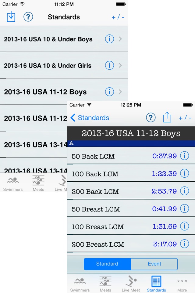 iSwimTimes screenshot 3