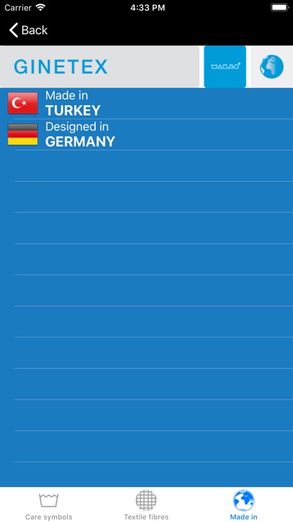 GINETEX Care symbols screenshot-5