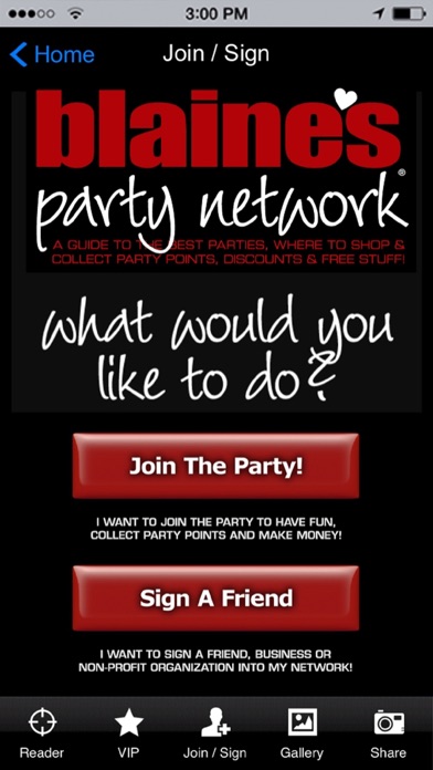 Blaines Party Network screenshot 2
