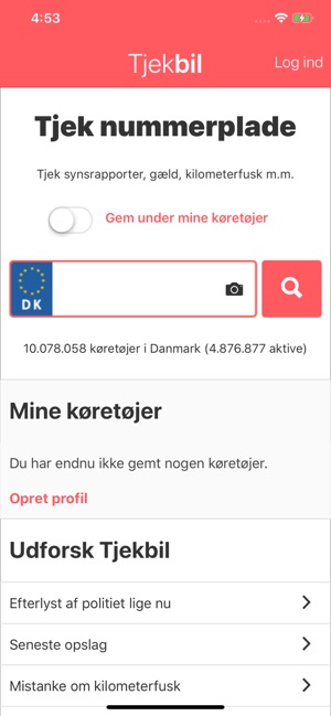 check af nummerplade check af nummerplade