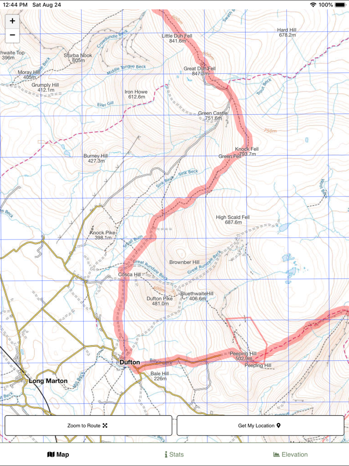 Pennine Way Map