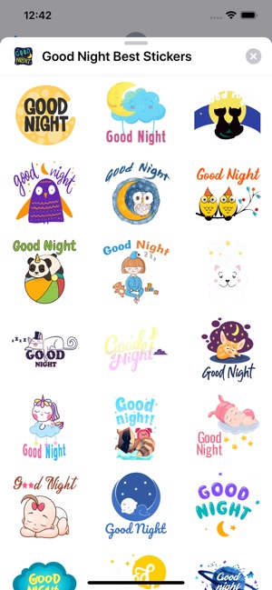 Good Night Best Stickers