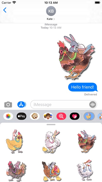 Chicken Bunny Stickers