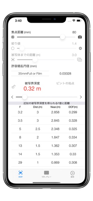 Depth Of Field Calculator(圖2)-速報App