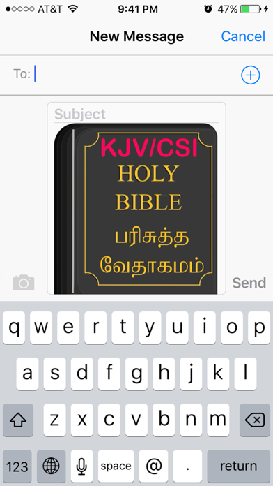 How to cancel & delete English Tamil KJV/CSI Bible from iphone & ipad 2