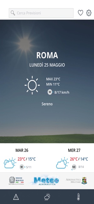 app meteo aeronautica militare scarica