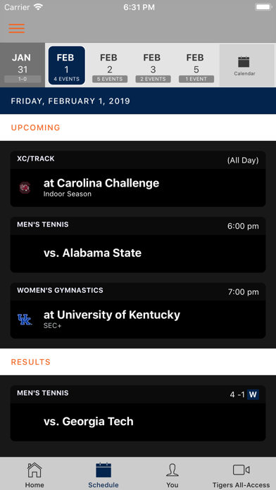 Auburn Athletics screenshot 2