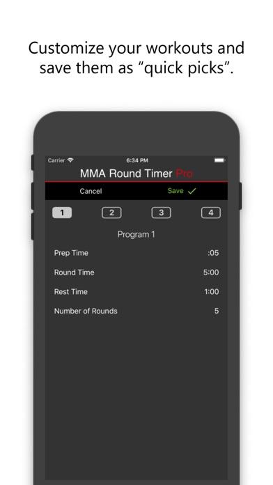 MMA Round Timer Pro screenshot 2
