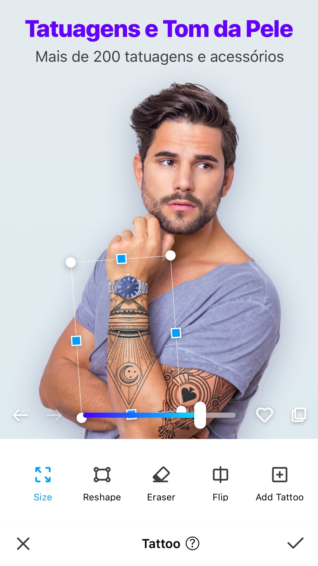 Screenshot do app Manly - Editor Musculos Corpo