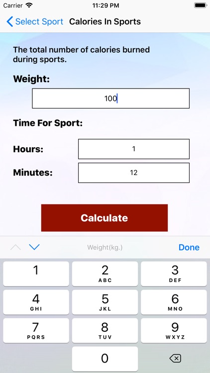 Calories In Sports screenshot-7