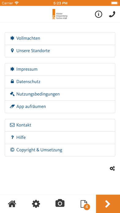 How to cancel & delete Klöcker Knippenberg & Partner from iphone & ipad 4