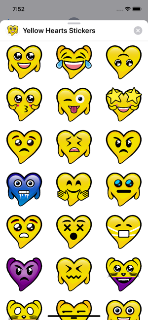 Yellow Hearts stickers(圖2)-速報App