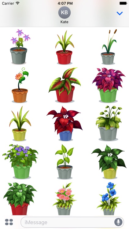 Flower Power Emoji Stickers by Creative Design Concepts LLC