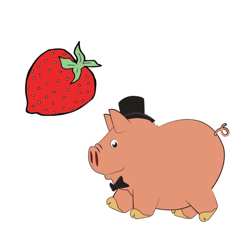 Pig And Strawberry