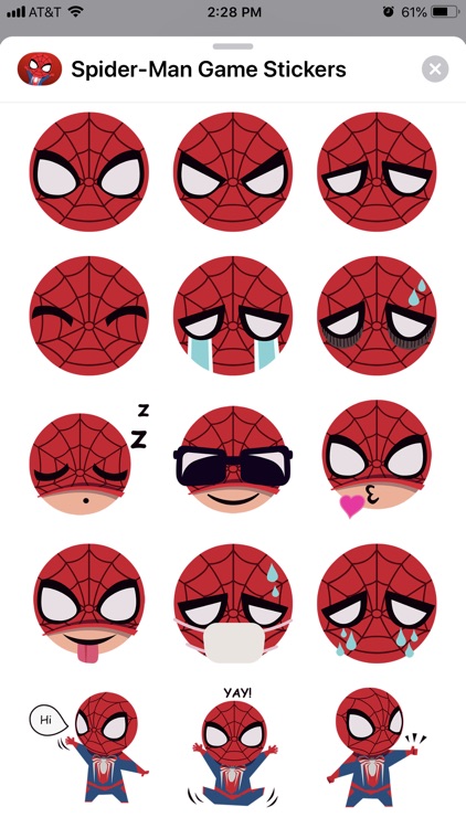 Spider-Man Game Stickers