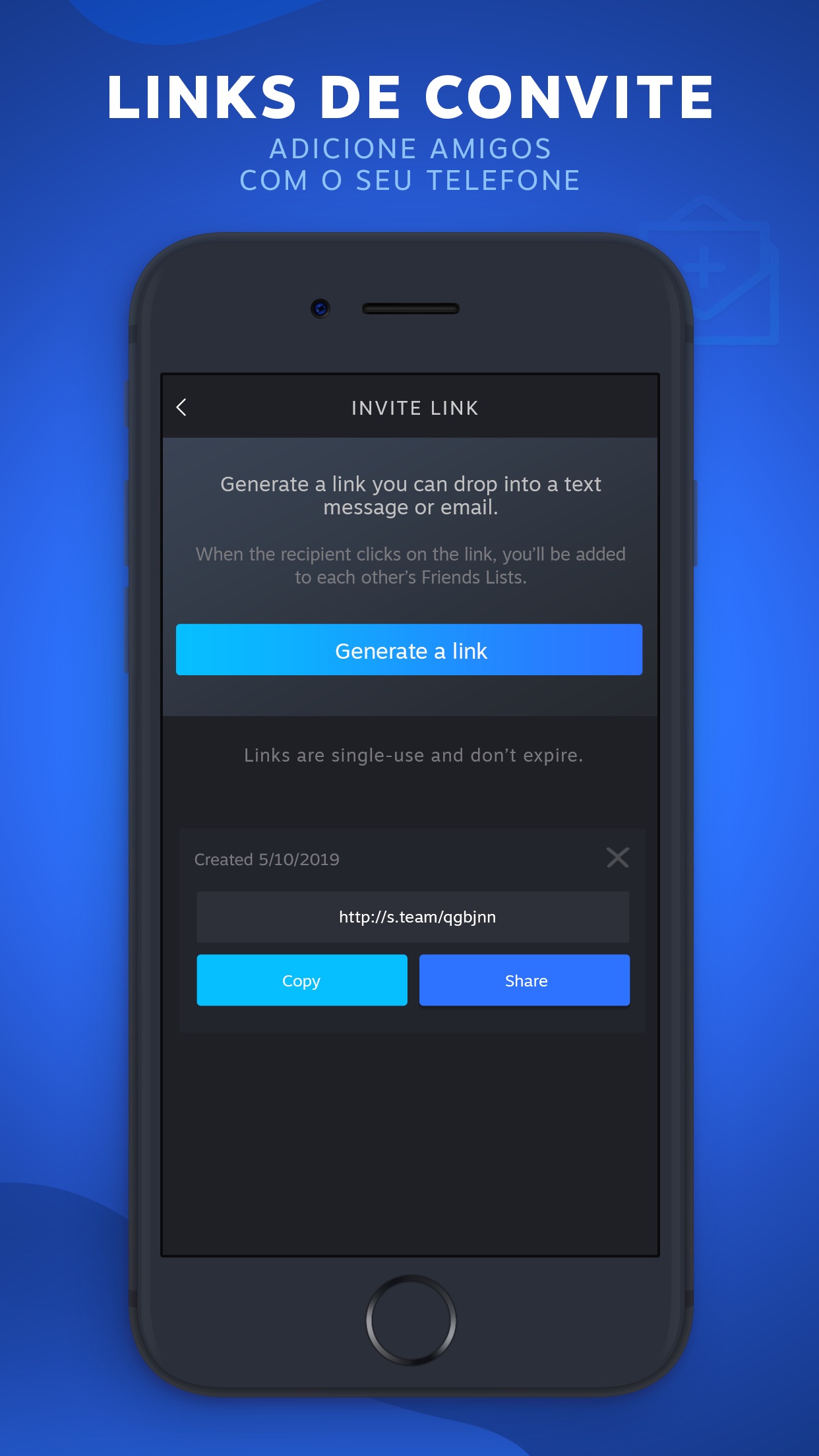 Screenshot do app Steam Chat