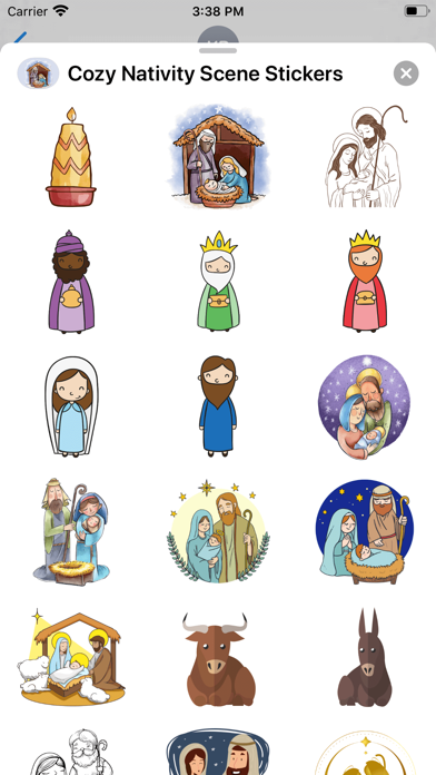 Cozy Nativity Scene Stickers screenshot 3