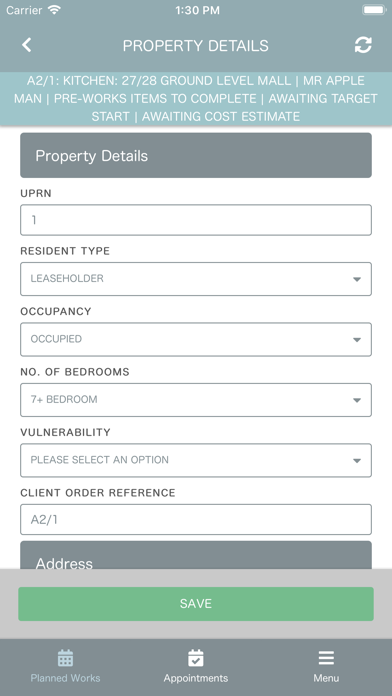 Planned Works - Financial screenshot 4