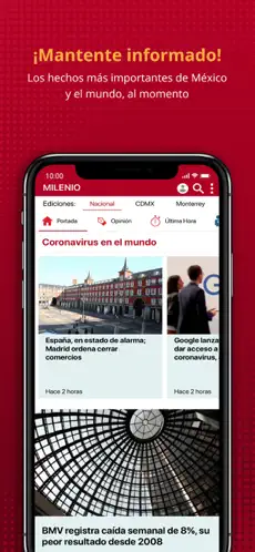 Screenshot 1 Milenio Diario iphone