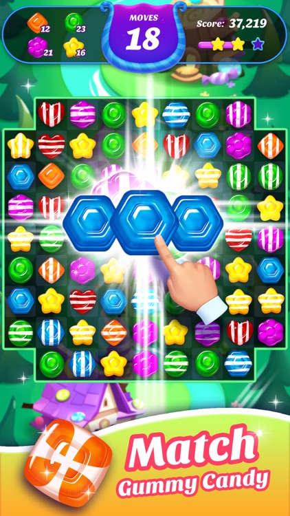 Gummy Candy Blast!Match 3 Game screenshot-3