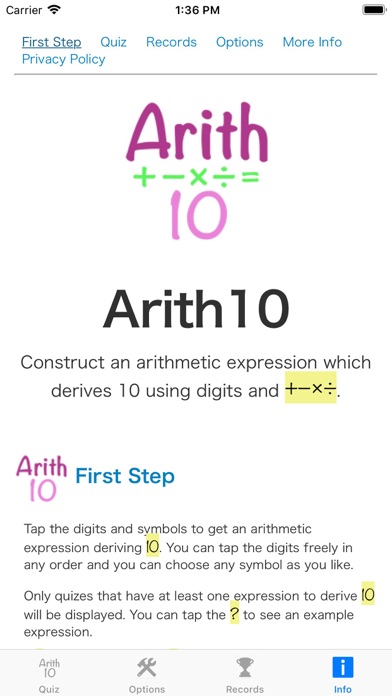 Arith10 screenshot 4