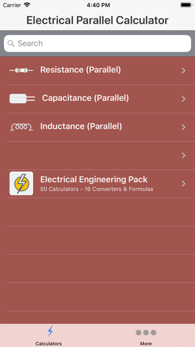 How to cancel & delete Electrical Parallel Calculator from iphone & ipad 1