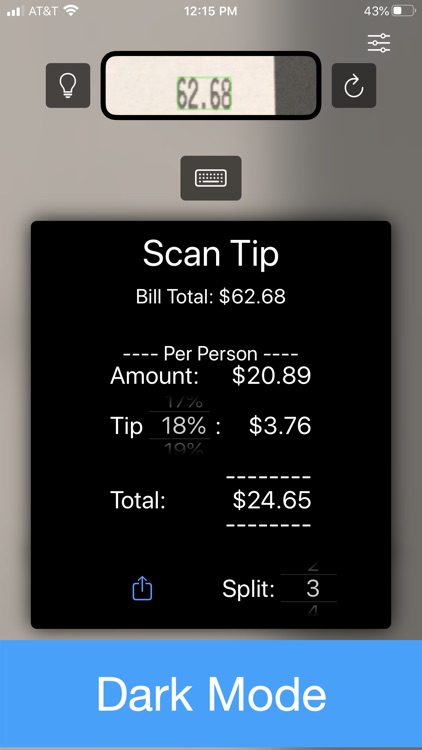 Scan Tip - Tip Calculator