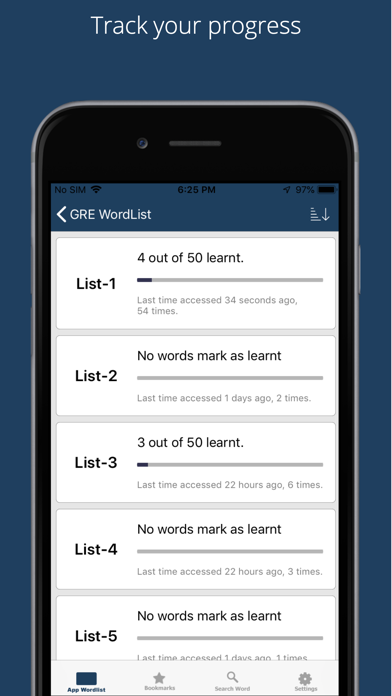 Wordy - GRE Wordlist screenshot 4