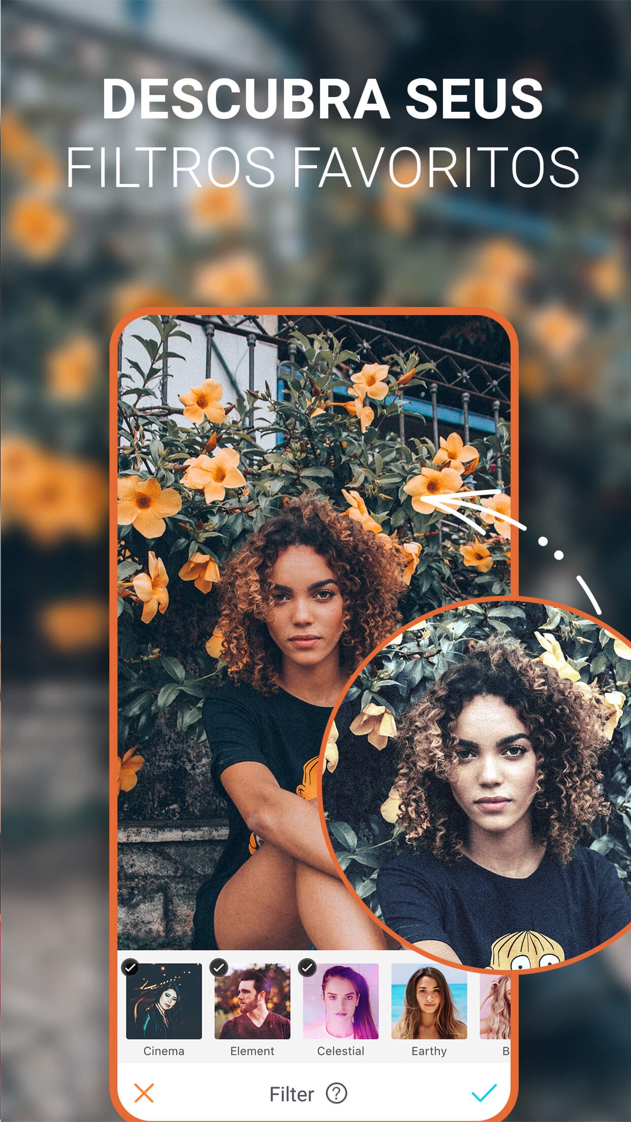Screenshot do app AirBrush - Editor de fotos