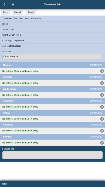 Timesheet Portal