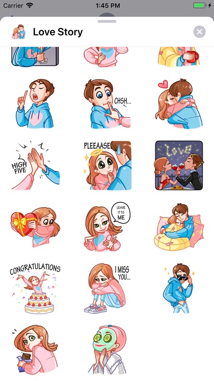 Love Story Sticker Pack