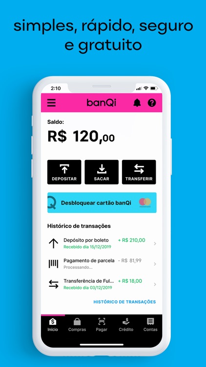 banQi - conta digital
