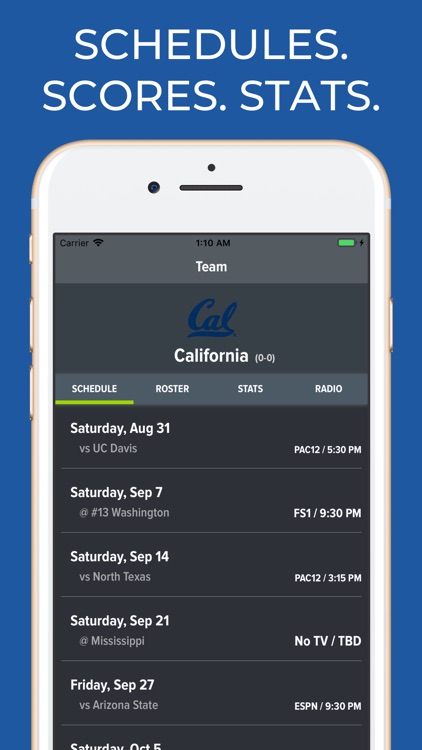 California Cal Football App