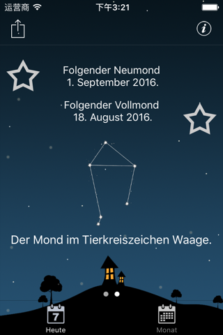 Moon phases calendar and sky screenshot 3