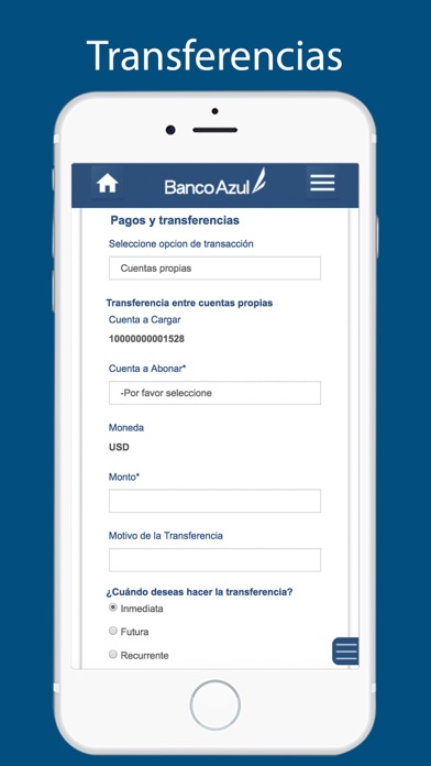 Banco Azul Movil screenshot 3
