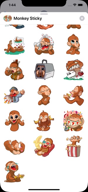 Adorable Cute Monkey Stickers(圖3)-速報App