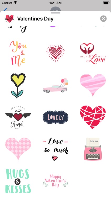 Valentines Day Stickies Emojis