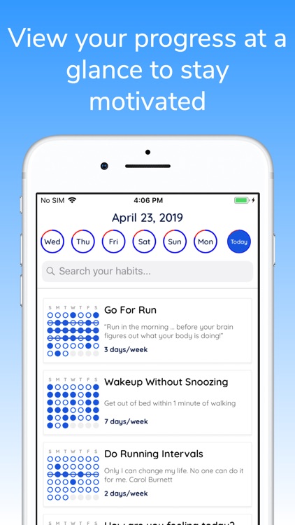 Build Habits Goal Tracking App screenshot-3