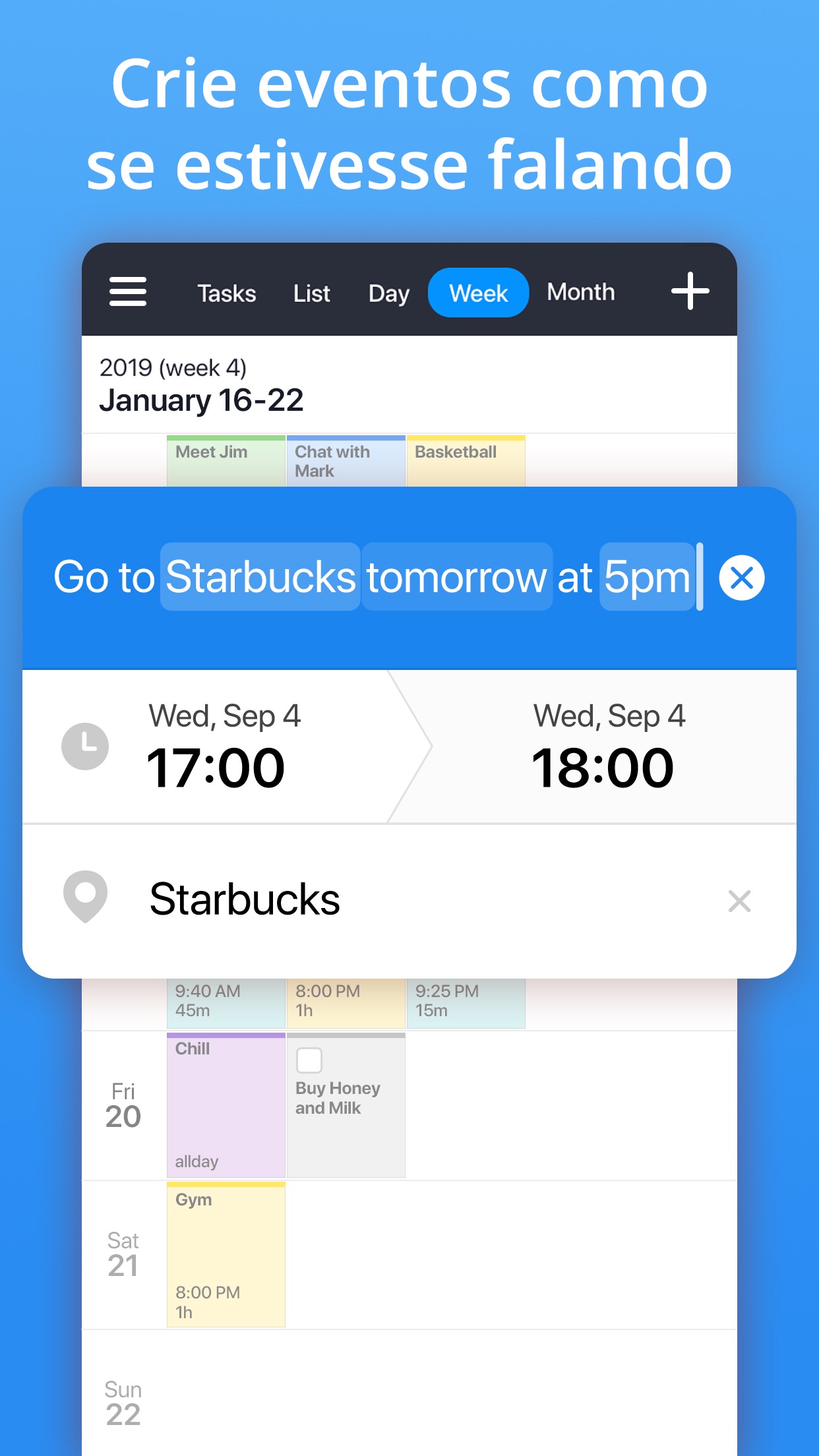 Screenshot do app Calendars da Readdle