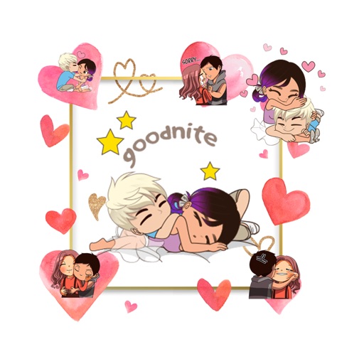 In Love animated stickers icon