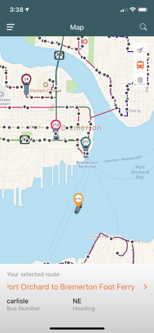 Kitsap Transit Tracker